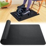 TOBWOLF Non-Slip Workout Mat for Under Desk Exercisers