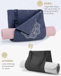 Gonex Multi-Pocket Yoga Mat Tote Bag - Blue