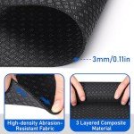 TOBWOLF Non-Slip Workout Mat for Under Desk Exercisers