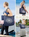Gonex Multi-Pocket Yoga Mat Tote Bag - Blue
