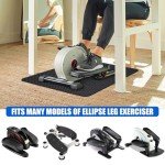 TOBWOLF Non-Slip Workout Mat for Under Desk Exercisers