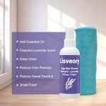 Lavender Yoga Mat Cleaner Spray with Towel
