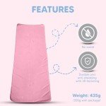 Non-Slip Hot Yoga Towel Mat - Ultra-Absorbent Pink