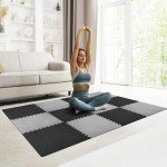 Interlocking EVA Foam Exercise Mat for Home Gym