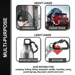 Heavy Duty Locking Carabiner Clips - 2 Pack