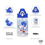 Sonic Hedgehog 16oz Water Bottle with Straw