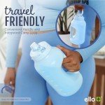 64oz Motivational Water Jug with Handle and Straw