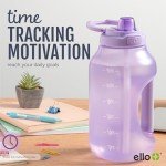 64oz Motivational Water Jug with Handle and Straw