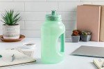 64oz Motivational Water Jug with Handle and Straw