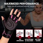 Women’s Workout Gloves with Wrist Wraps and Grip