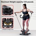 Sportsroyals Handlebar Stair Stepper with Resistance Bands