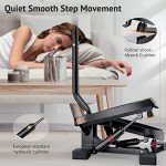 Sportsroyals Handlebar Stair Stepper with Resistance Bands