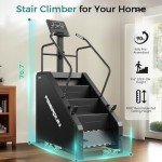 Commercial Stair Climber with LCD Screen & 15 Speeds