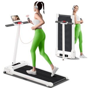 Portable Foldable Treadmill with Handle Bar