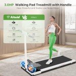 Portable Foldable Treadmill with Handle Bar