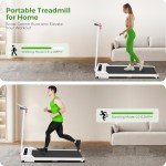 Portable Foldable Treadmill with Handle Bar
