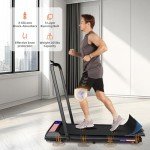 NAYSAYE 2-in-1 Foldable Treadmill with Remote