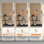 NAYSAYE 2-in-1 Foldable Treadmill with Remote