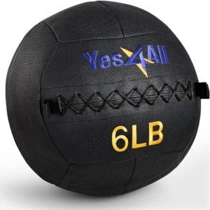 Yes4All Soft Grip Wall Ball for Full-Body Workouts