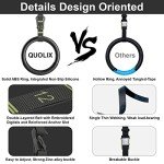 Adjustable Gymnastic Rings with Anti-Slip Straps