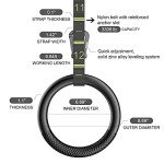 Adjustable Gymnastic Rings with Anti-Slip Straps