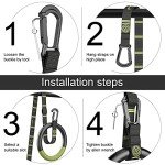 Adjustable Gymnastic Rings with Anti-Slip Straps