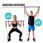 Adjustable Pilates Bar Kit with Resistance Bands