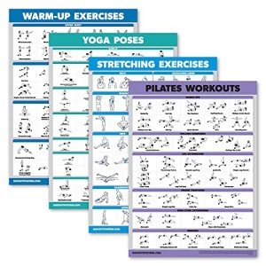 Warm Up, Yoga, Stretch & Pilates Workout Charts
