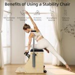 STSERT ZONE Pilates Chair with Split-Pedal Design