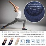 Non-Slip Yoga Socks for Women (3 Pairs)