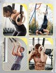Wooden Gymnastic Rings with Adjustable Straps