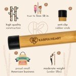 Natural Bamboo Yoga Stick for Balance and Flexibility