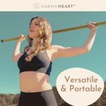 Natural Bamboo Yoga Stick for Balance and Flexibility