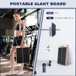 Adjustable Wooden Slant Board for Calf Stretching