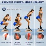 Adjustable Wooden Slant Board for Calf Stretching