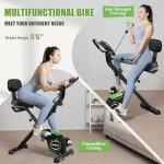 Caromix Folding Magnetic Exercise Bike with Adjustable Resistance
