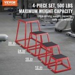 VEVOR Adjustable Plyometric Jump Boxes for Home Fitness