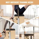 Apdale Pilates Chair with Handles for Home Workouts