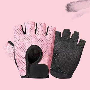 YEHIEL Breathable Gym Gloves for Weightlifting - Pink