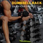 Compact 4-Tier Dumbbell Rack for Home Gym