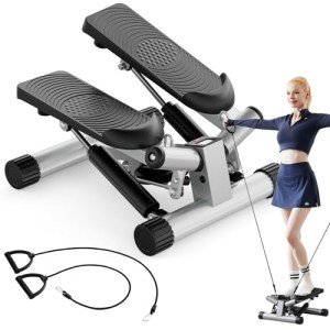 Mini Stair Twist Stepper with Resistance Bands