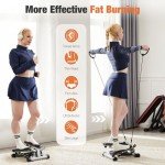 Mini Stair Twist Stepper with Resistance Bands