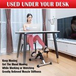 TABEKE Folding Under Desk Bike Pedal Exerciser