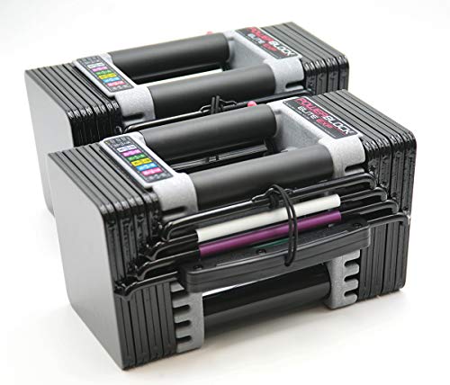 PowerBlock Elite EXP Adjustable Dumbbells, 5-50 lbs