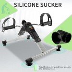 Compact Under Desk Bike Pedal Exerciser with LCD