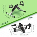 Compact Under Desk Bike Pedal Exerciser with LCD
