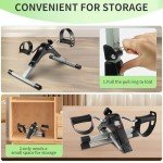 Compact Under Desk Bike Pedal Exerciser with LCD