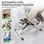 Compact Under Desk Bike Pedal Exerciser with LCD