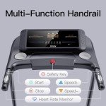 UMAY Folding Incline Treadmill with Pulse Sensors