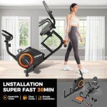 Whisper-Quiet Recumbent Exercise Bike for Home